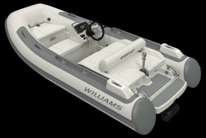Williams Sportjet 345, RIB en opblaasboot for sale by Delta Watersport
