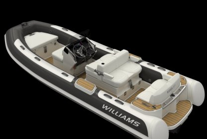 Williams Dieseljet 505, RIB en opblaasboot for sale by Delta Watersport