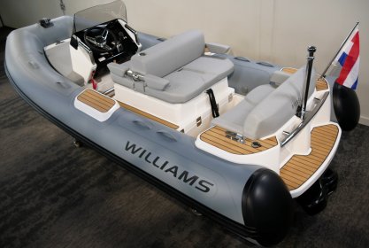 Williams Dieseljet 415, RIB en opblaasboot for sale by Delta Watersport