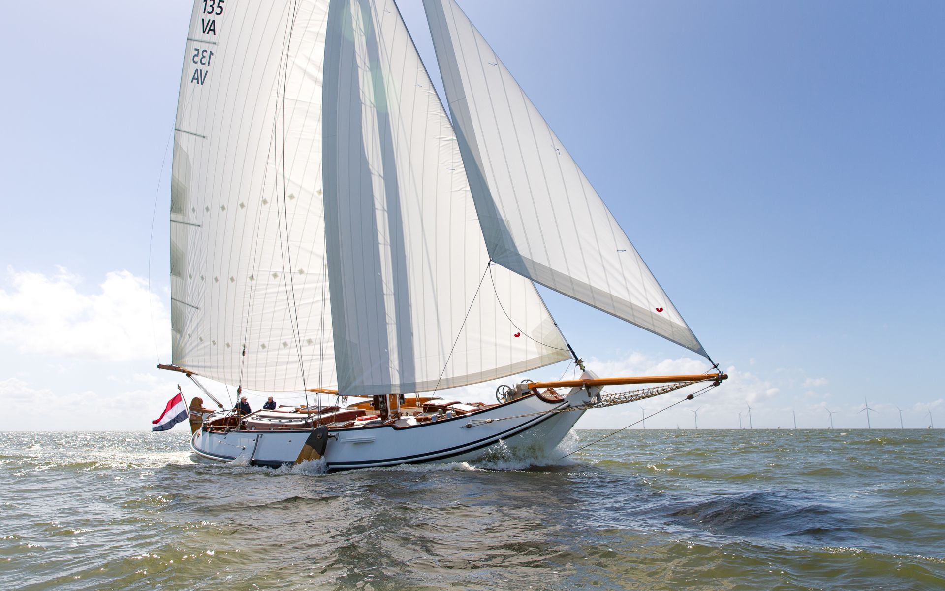 Schokker 18.60 Meter Hoek Design, Segelyacht for sale by HollandBoat International Yachtbrokers