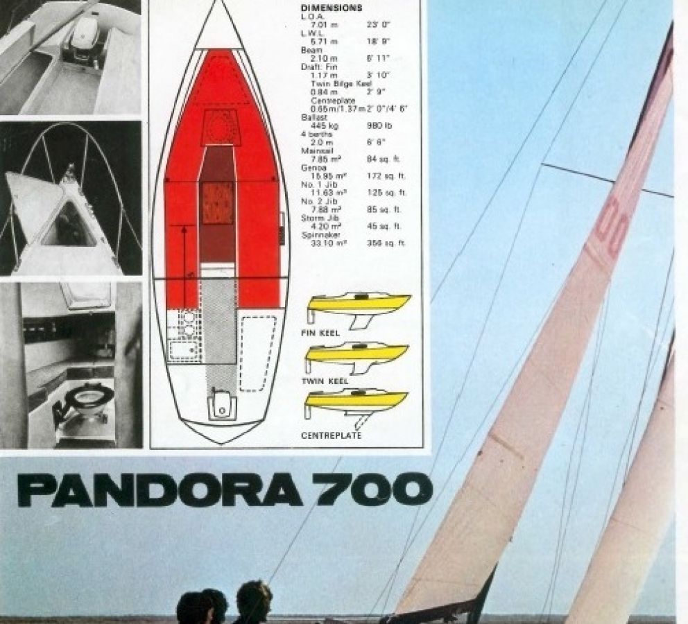 pandora 700 sailboatdata