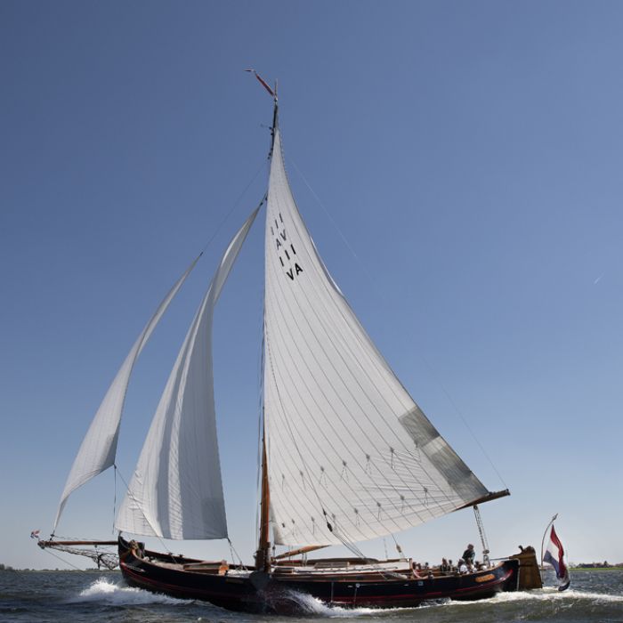 Lemsteraak De Otter - Roefuitvoering, Plat- en rondbodem, ex-beroeps zeilend for sale by Chris Beuker Maritiem
