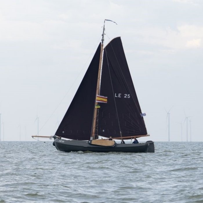 Lemsteraak LE 25 - Visserman Uitvoering Blom, Plat- en rondbodem, ex-beroeps zeilend for sale by Chris Beuker Maritiem
