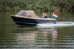 Maxima 550 blauw met wit met Honda 20 pk