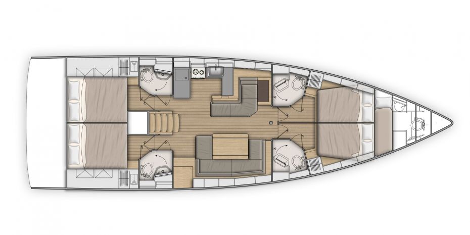 Beneteau 51.1 til salg, Yacht, efter anmodning